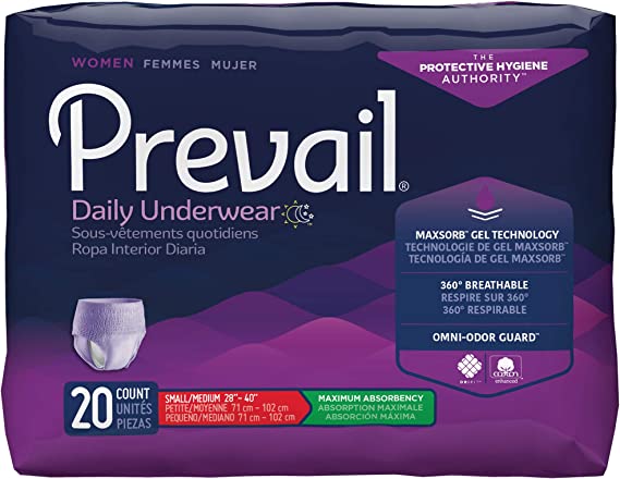 Prevail Daily Underwear Women Small Medium